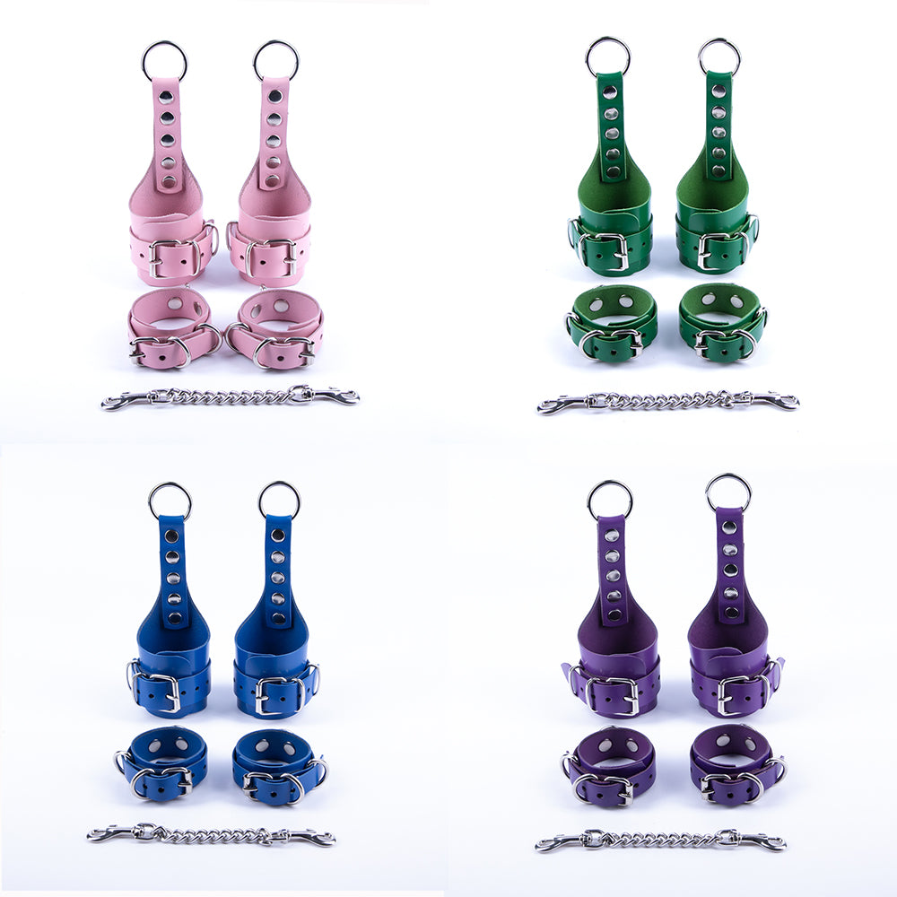 Bondage cuffs set colors