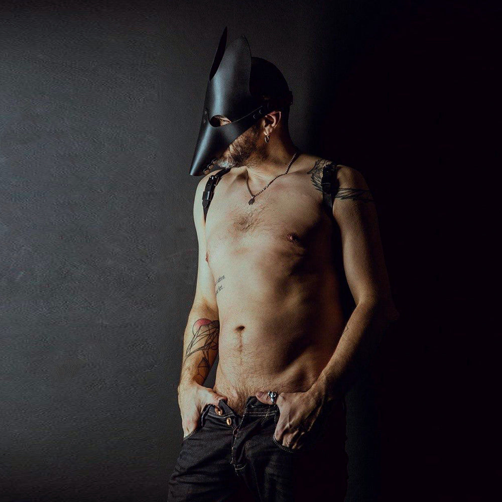 Кожаная маска Волка 